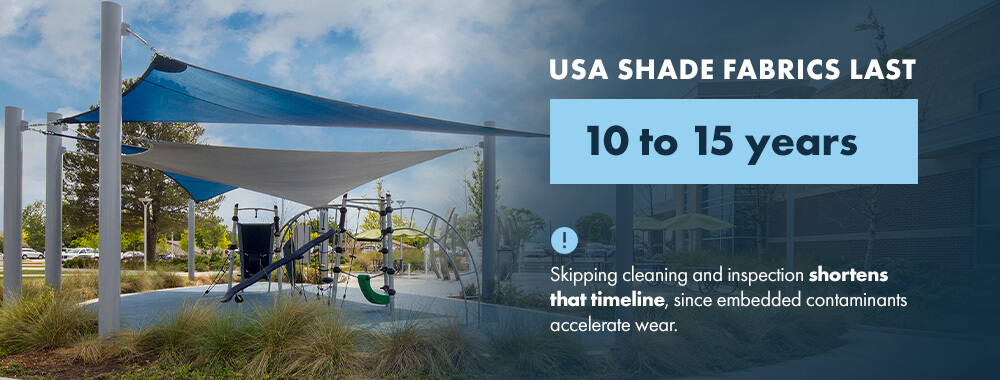 USA SHADE fabrics last 10-15 years