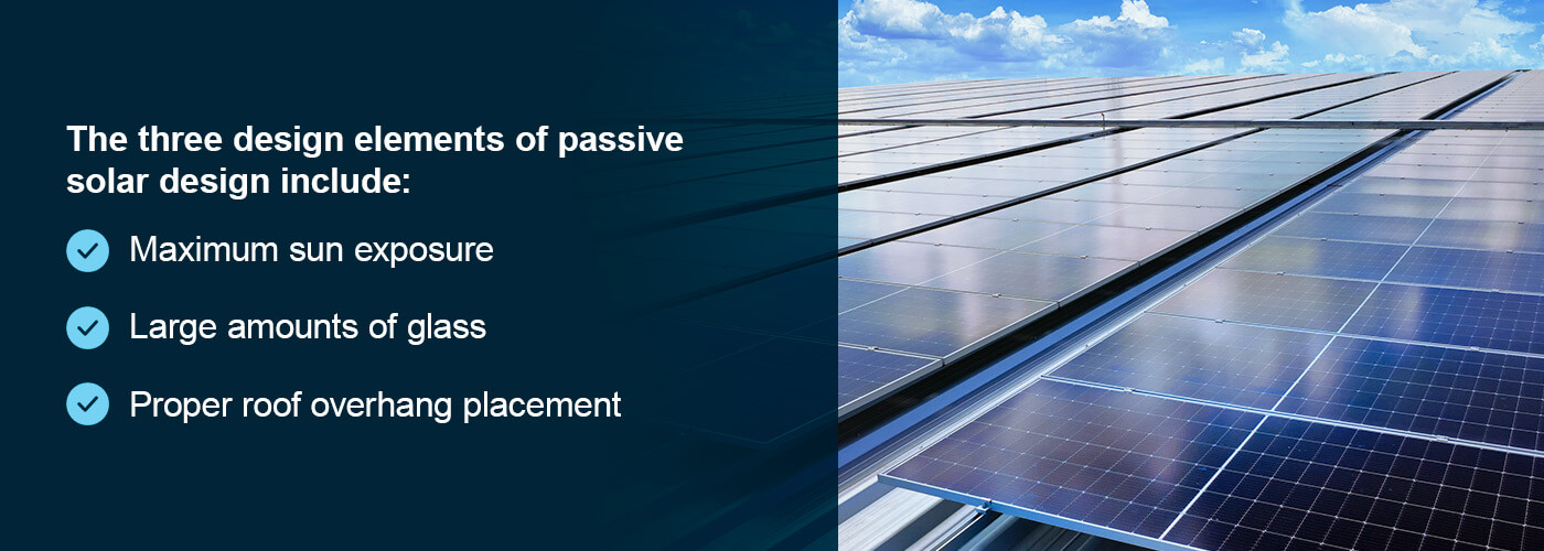 The Three design elements of passive solar design