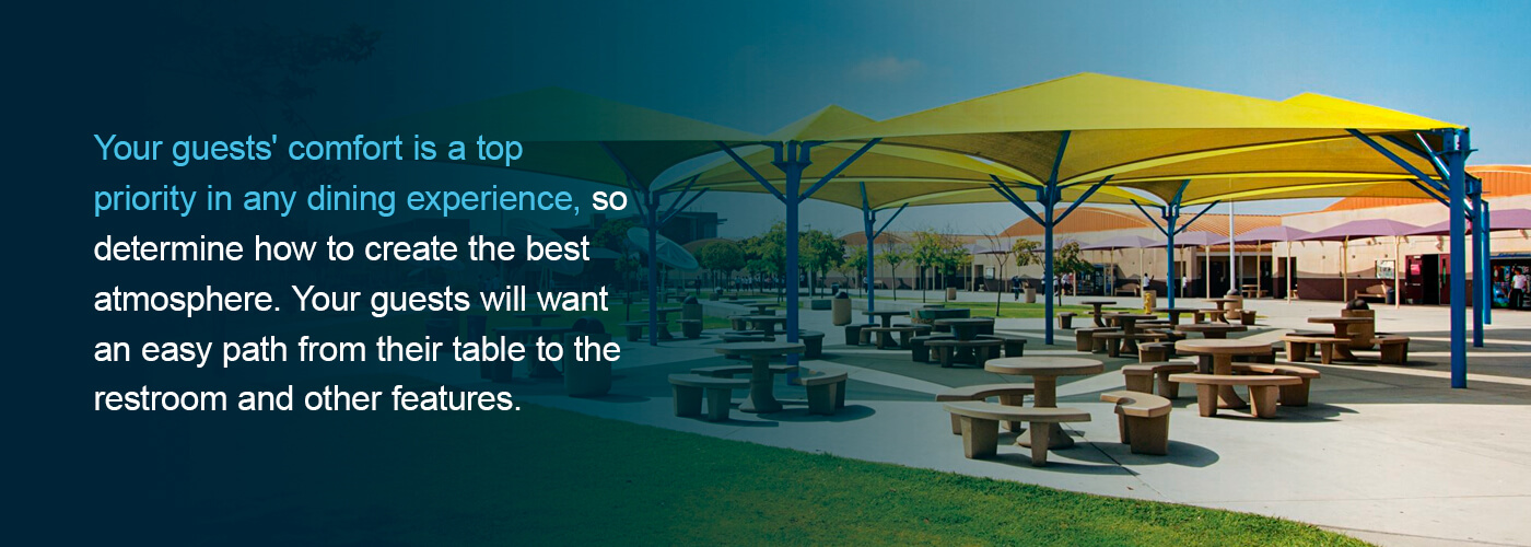 Your guests' comfort is a top priority in any dining experience