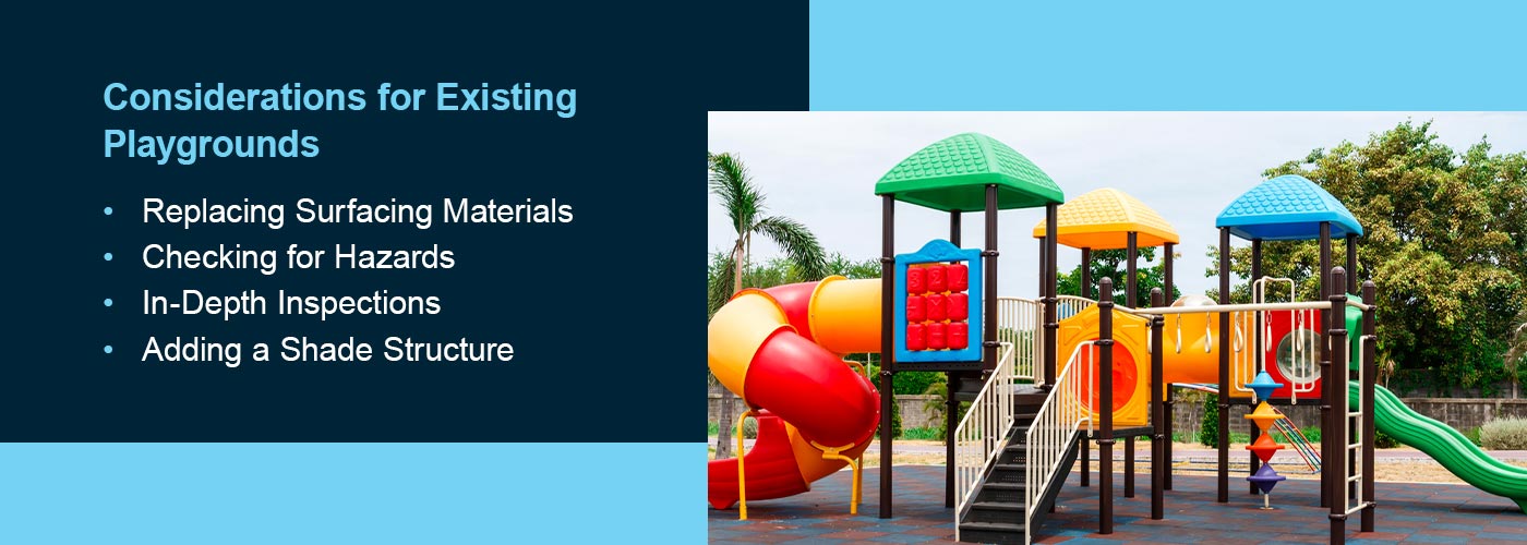 considerations for existing playgrounds