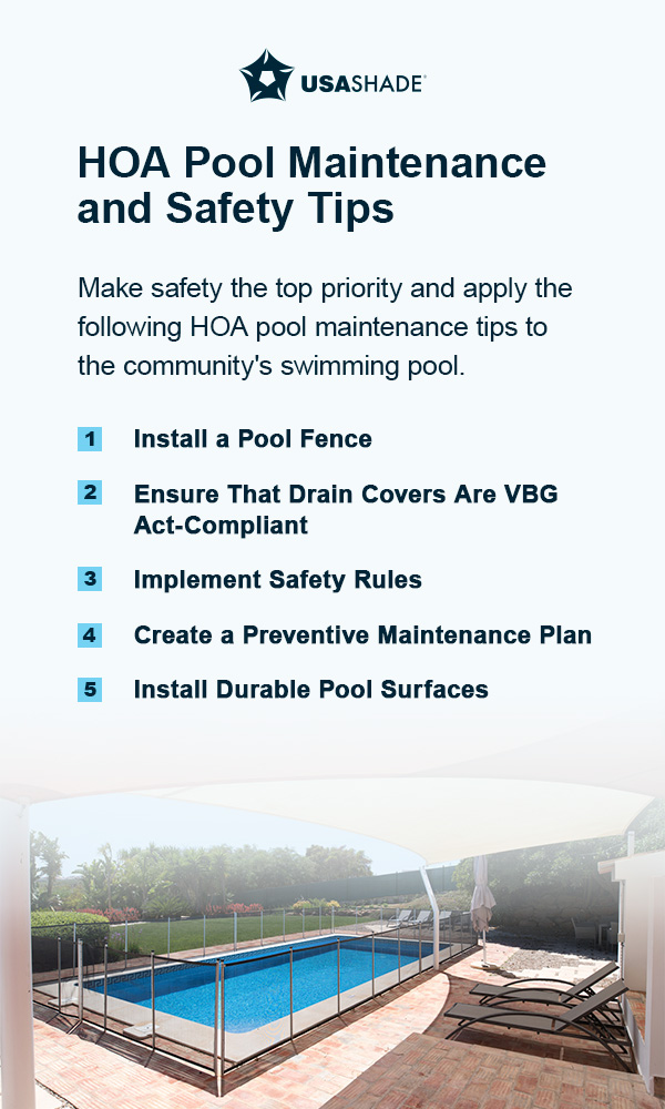 How to Maintain Your HOA Pool | USA SHADE