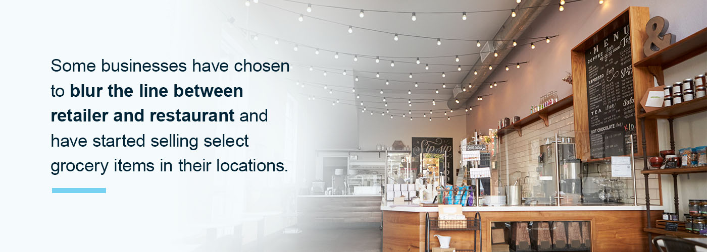 Blur the line between retailer and restaurant