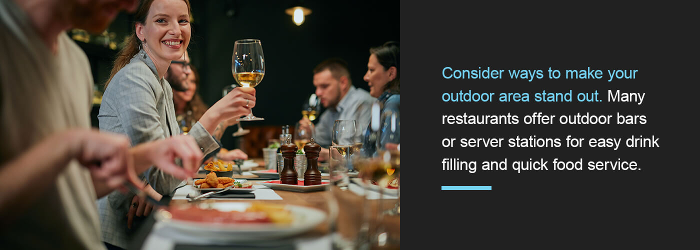 Consider ways to make your outdoor area stand out