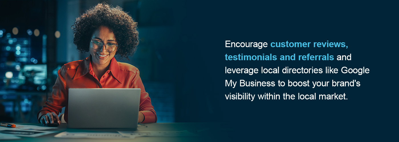 Encourage customer reviews