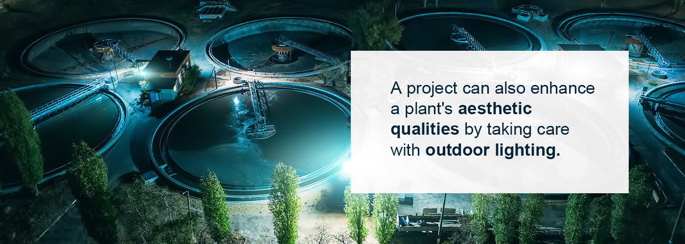 Outdoor lighting can enhance a plant's aesthetic.