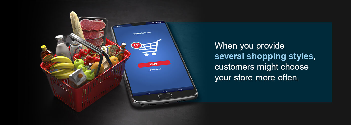 Provide several shopping styles