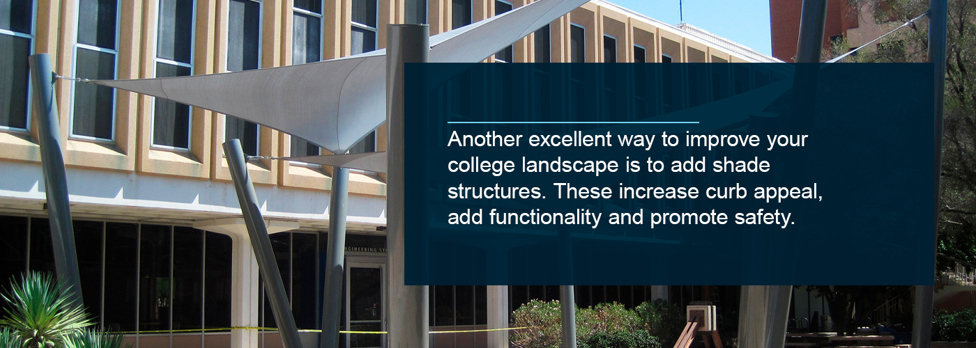 Add shape structures to improve college landscaping