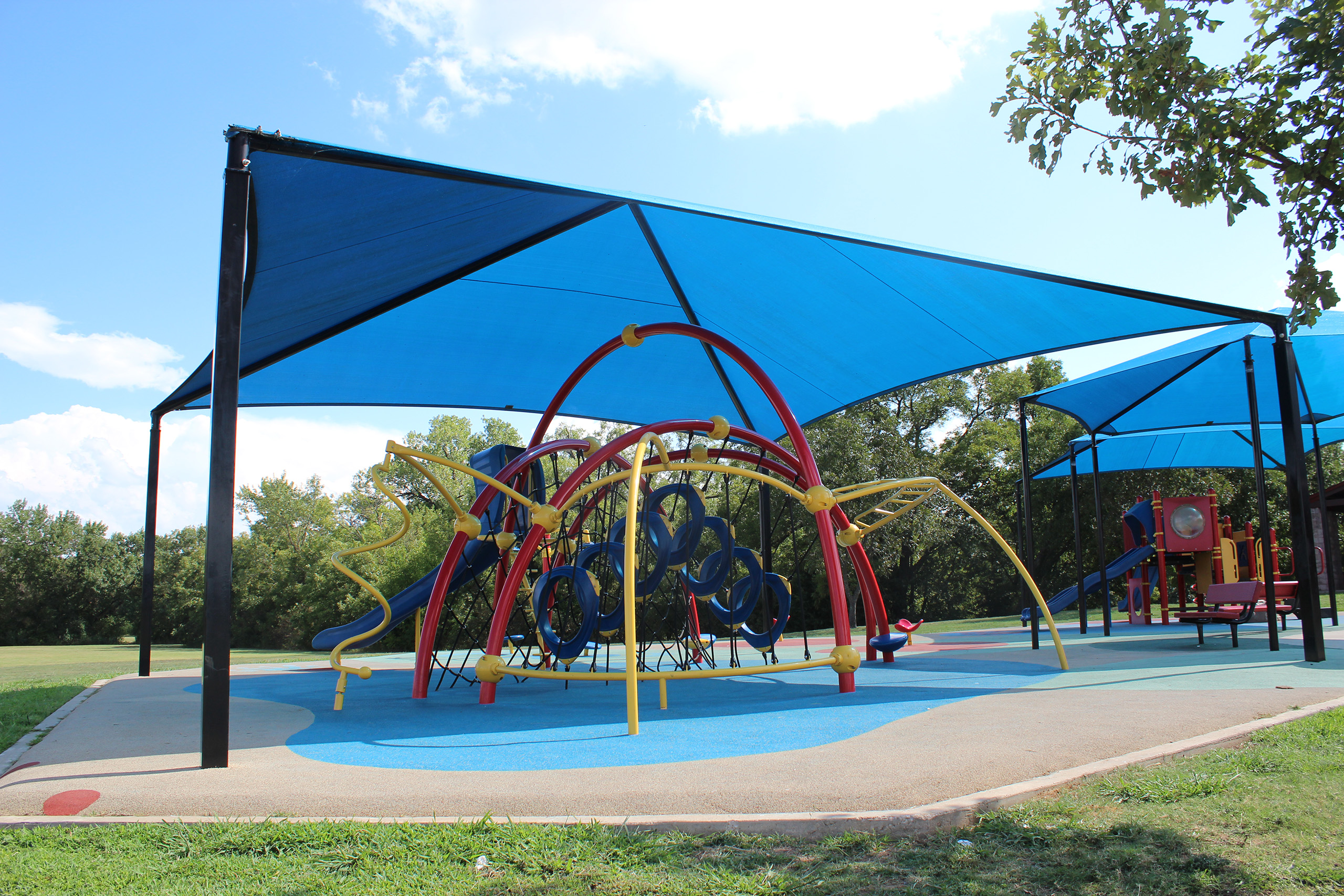 park playground sheltered by usa shades