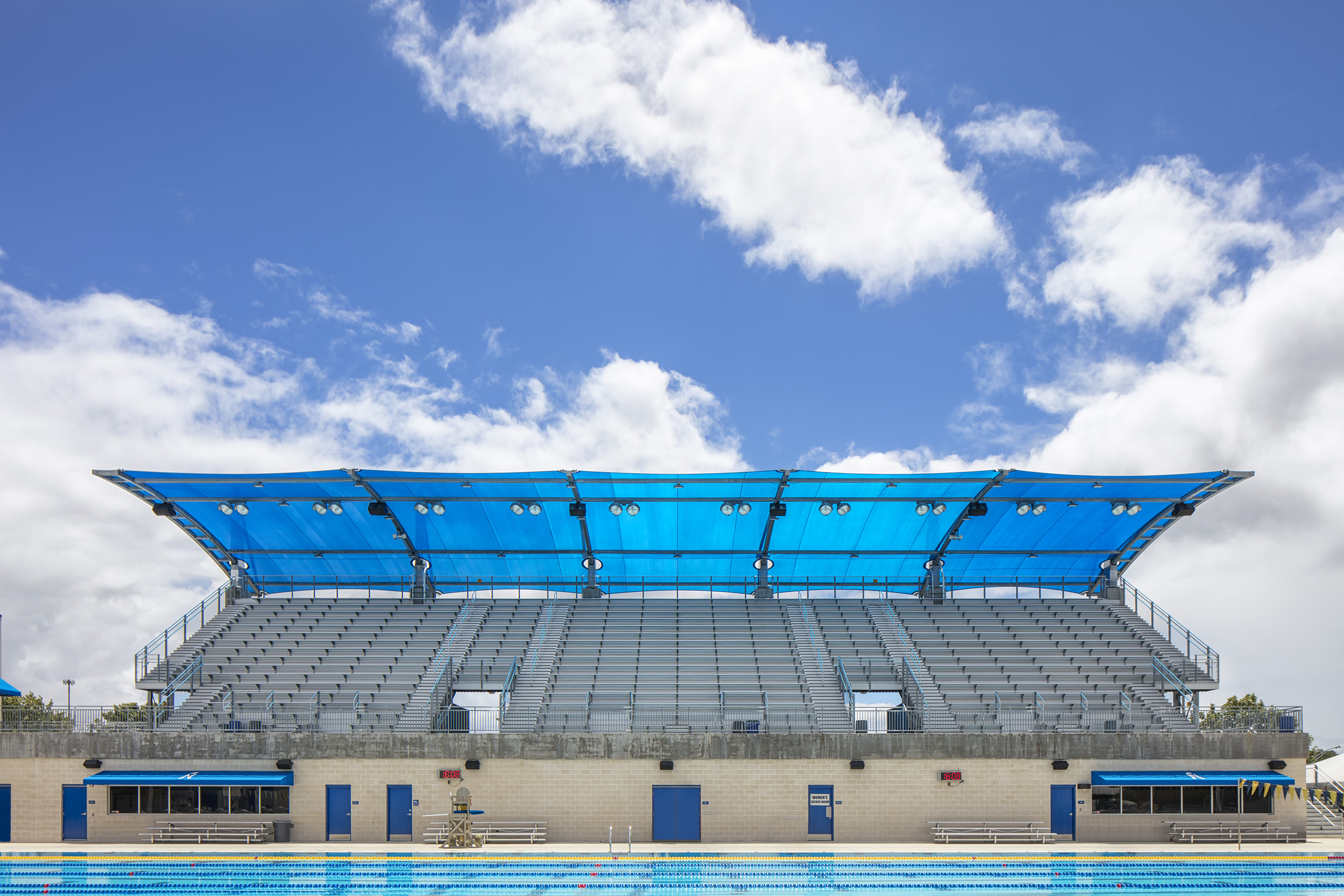 swim center stadium shade structure