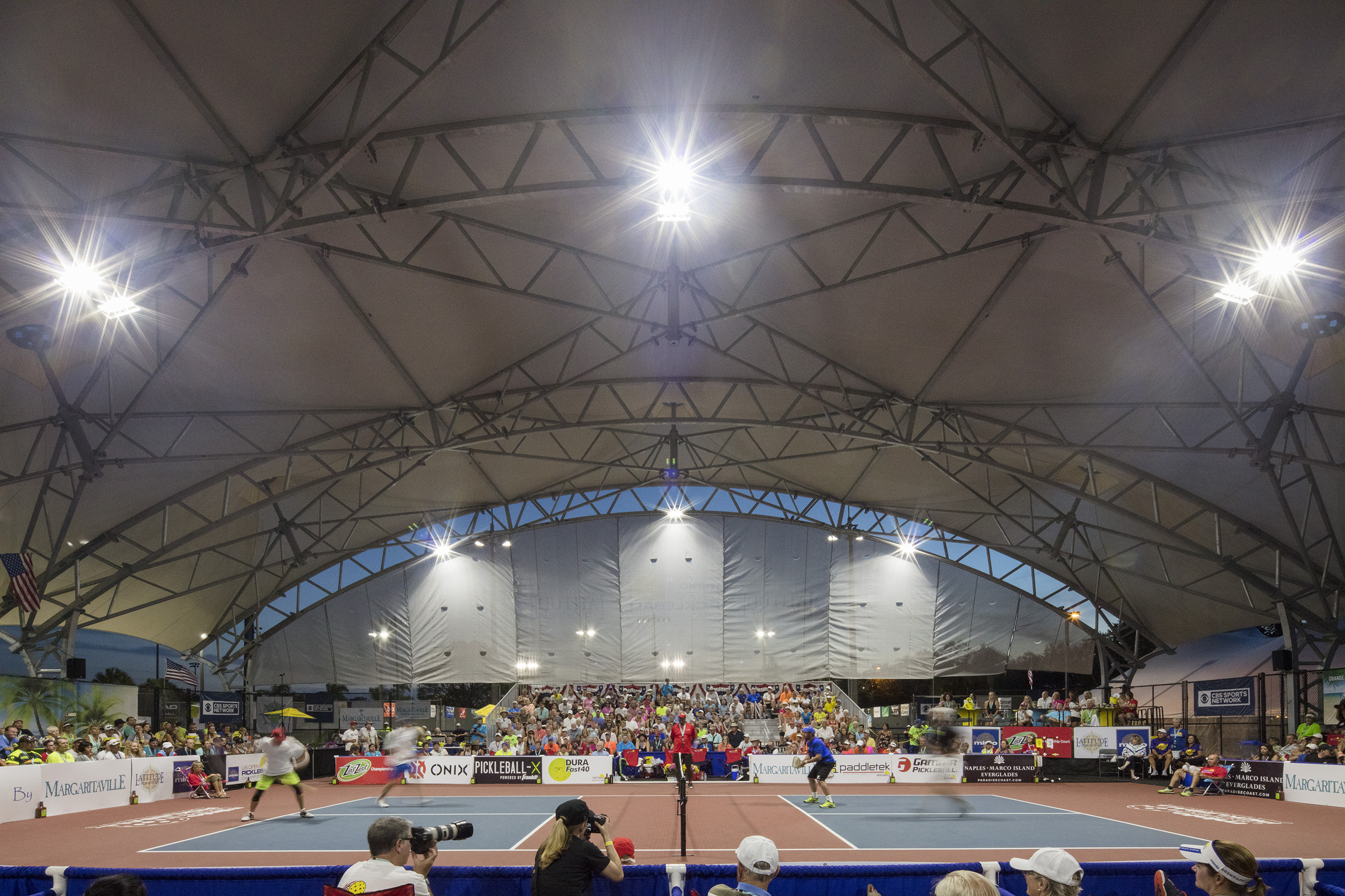 us open pickleball championship custom shade structure