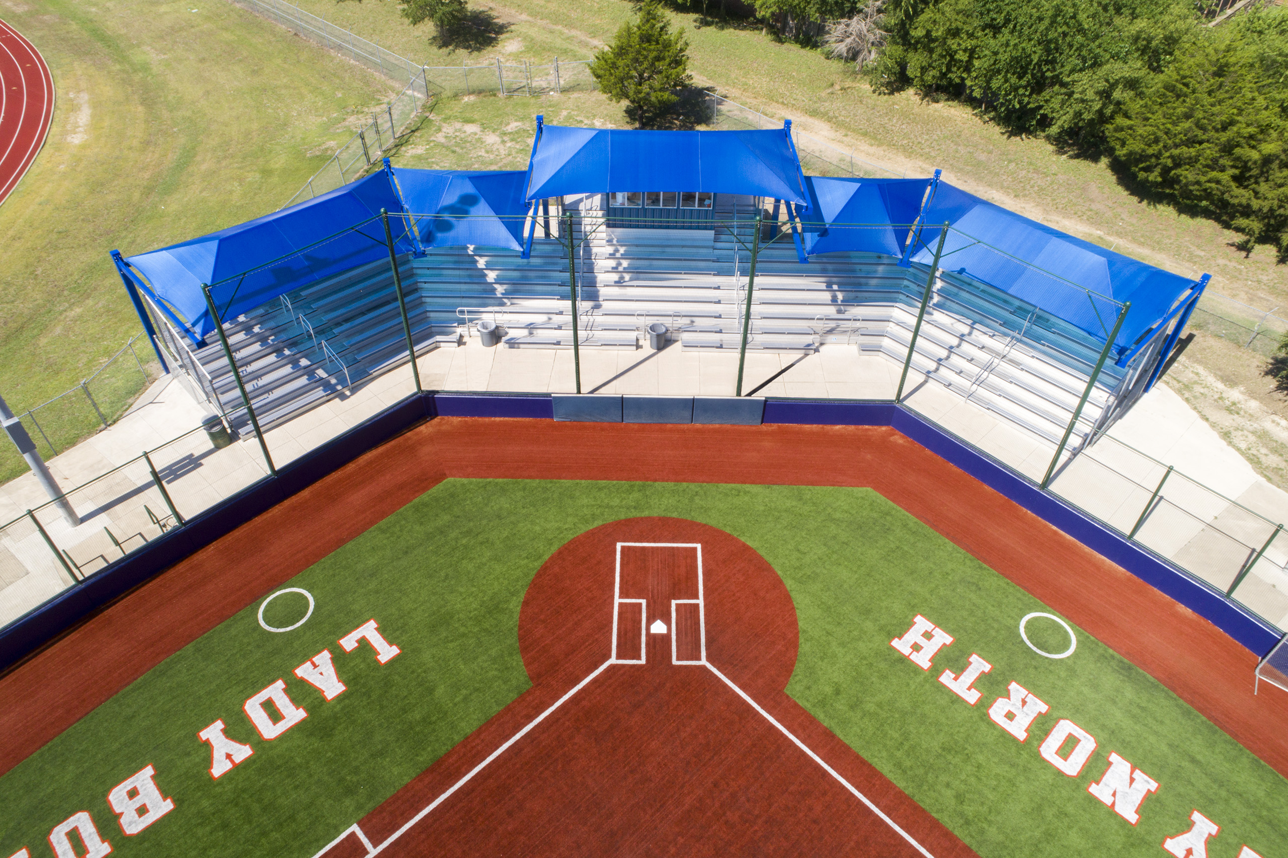 mckinney high school baseball complex shade structure