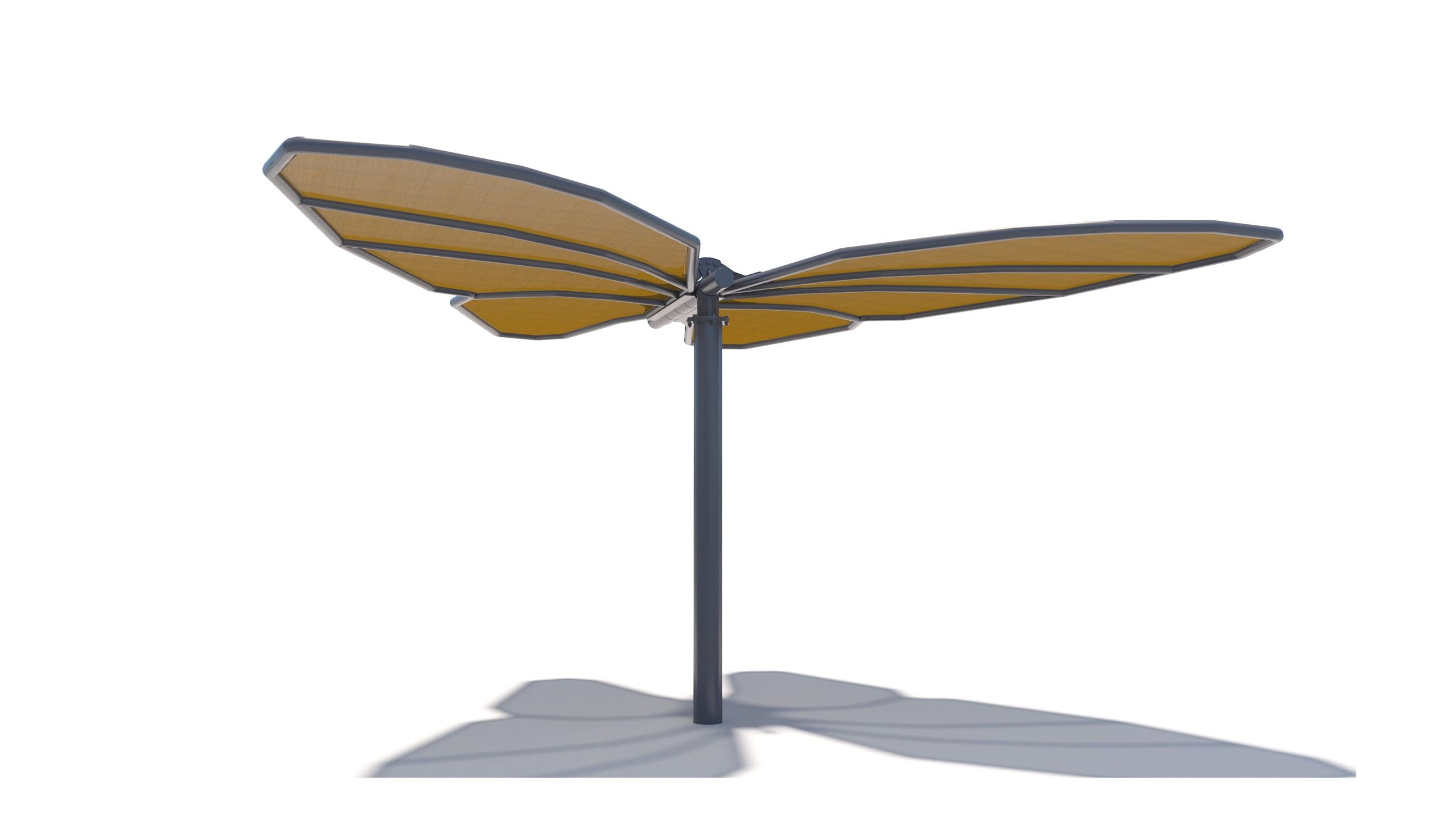 yellow butterfly flat shade