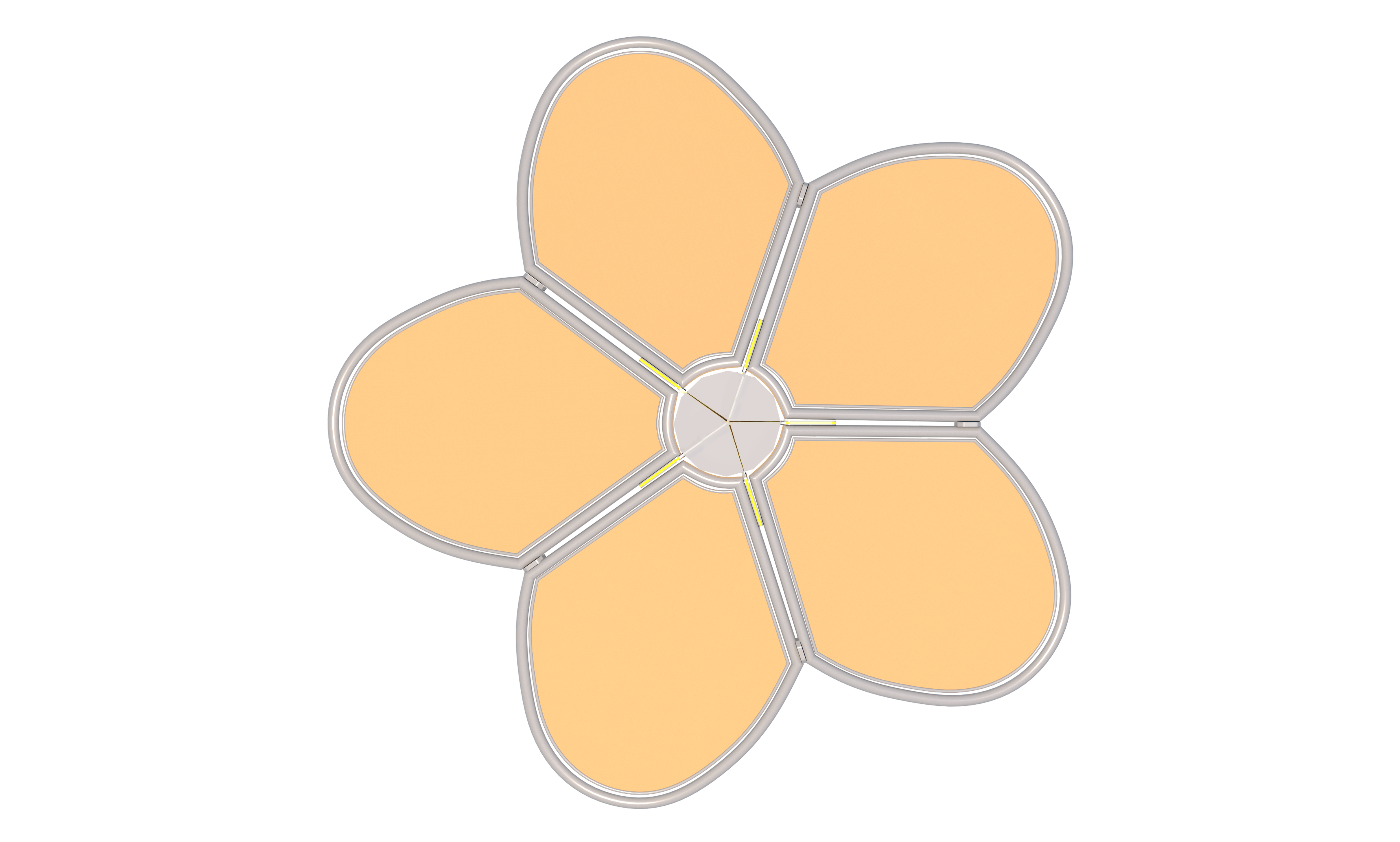 top of orange flower petal down shade thumbnail