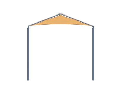 side view of hip multi panel shade thumbnail