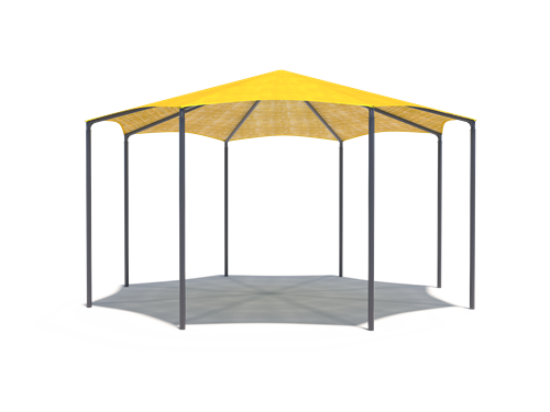 yellow octagon shade