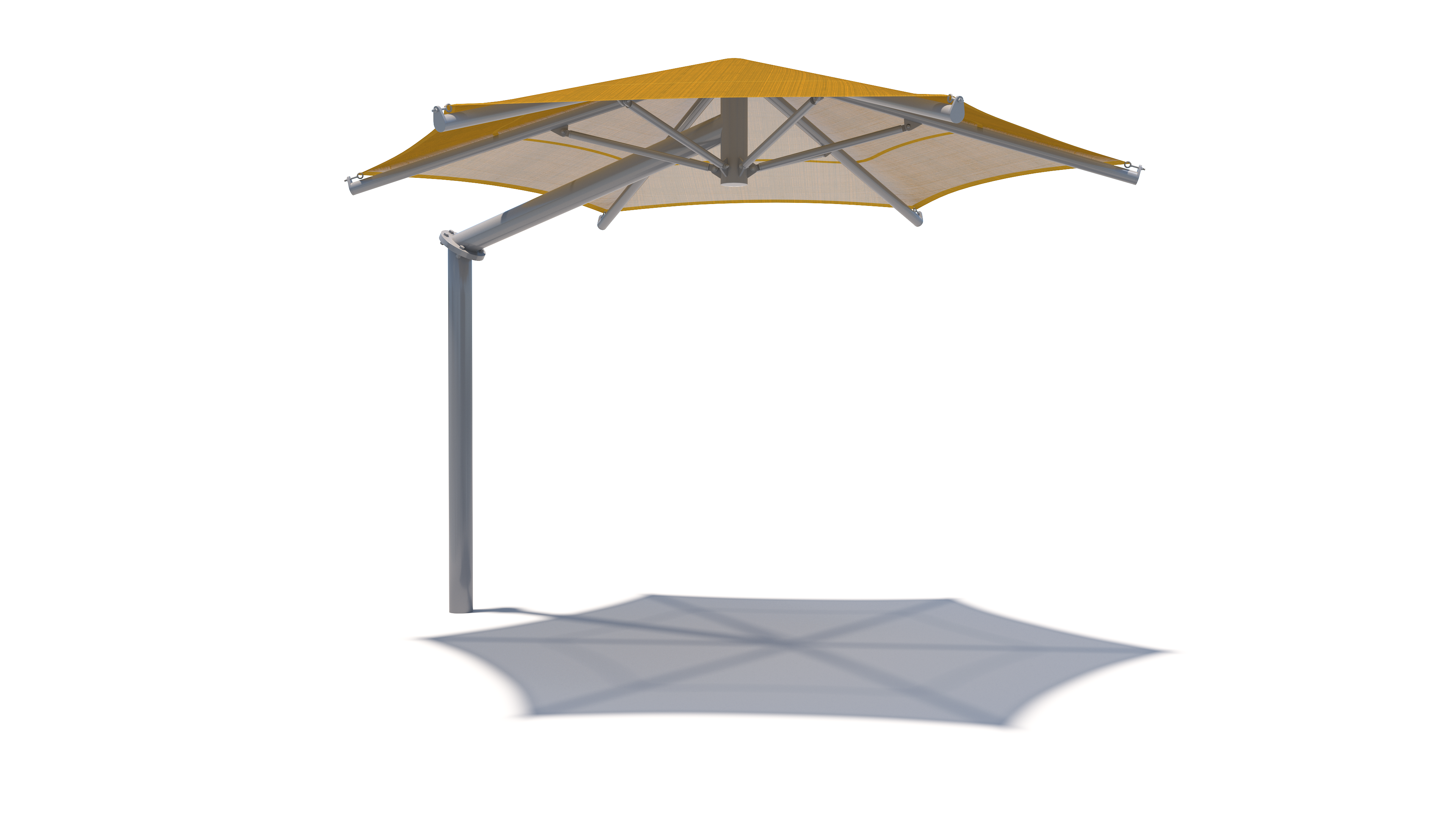 single point hexagon shade