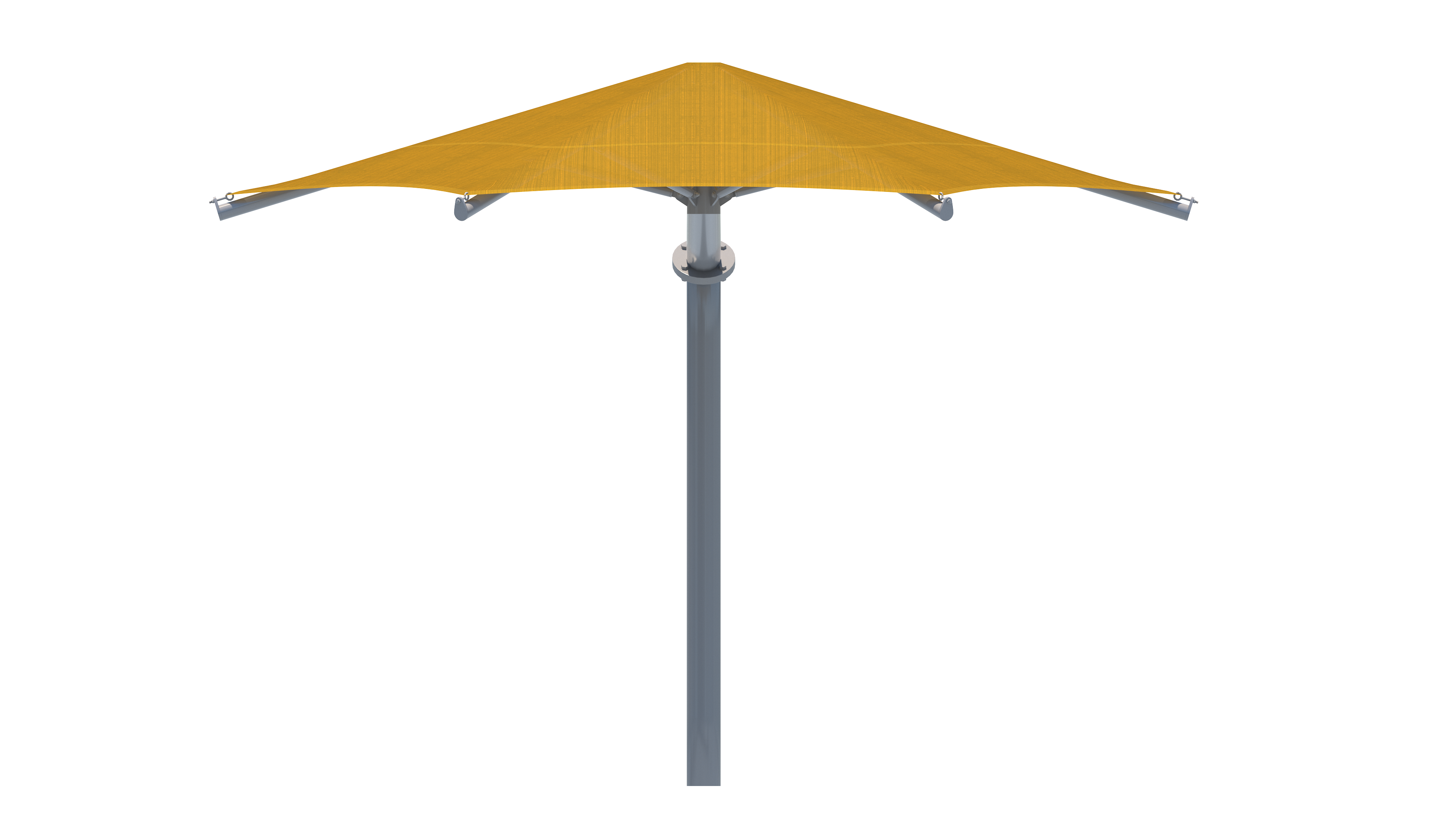 side view of single point hexagon shade thumbnail