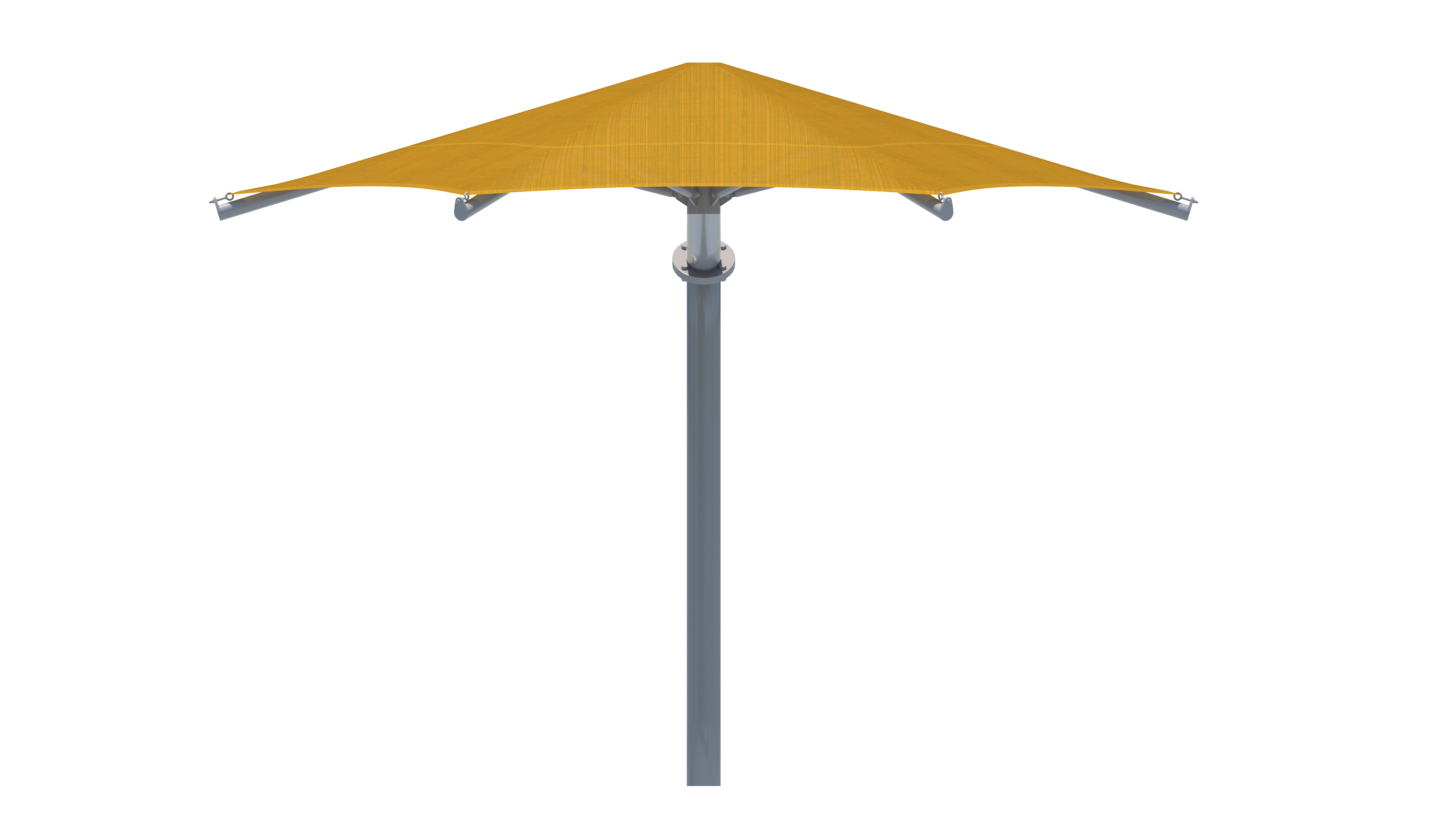 side view of single point hexagon shade thumbnail