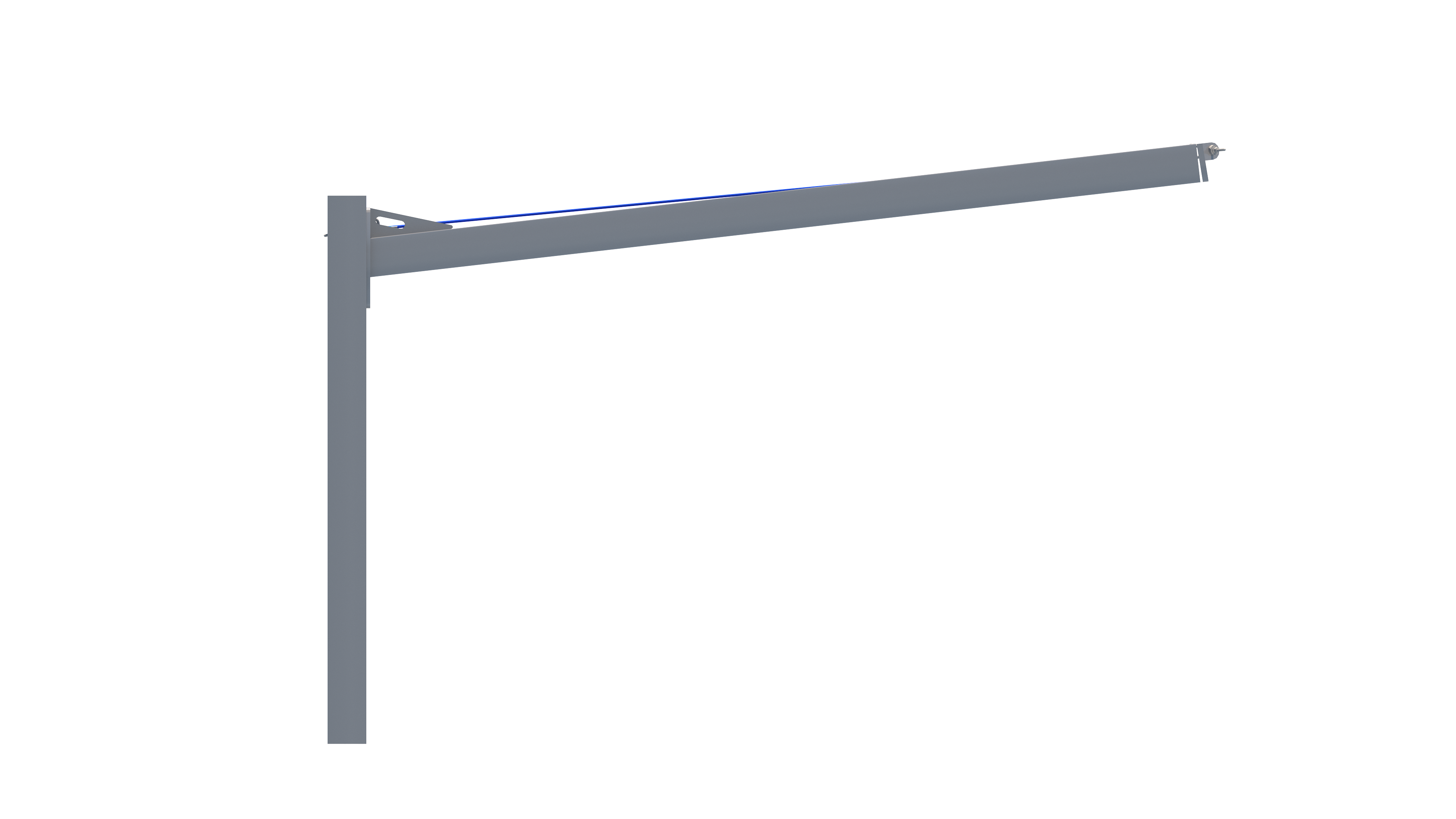side view of slanted cantilever shades thumbnail