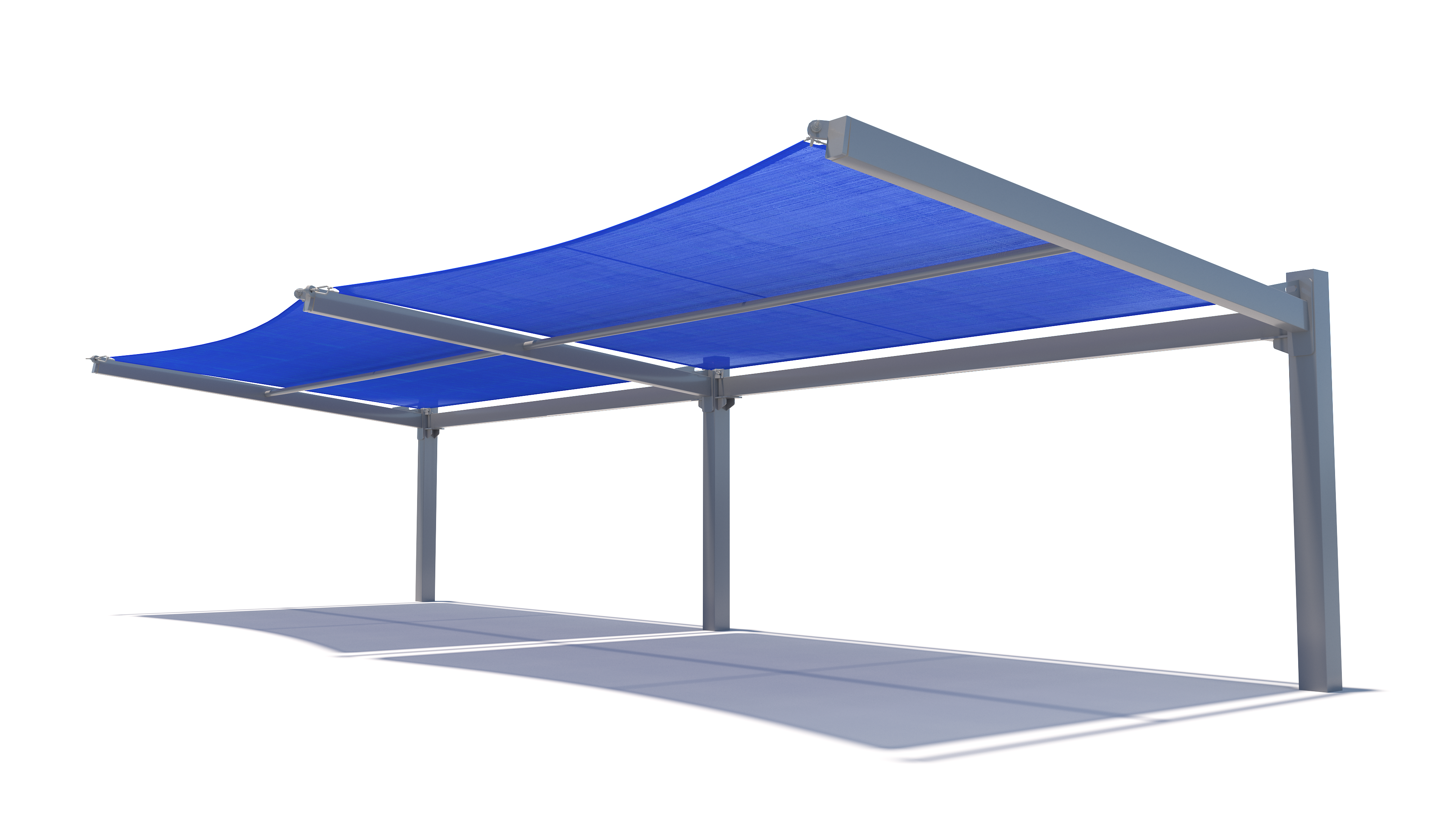 two blue slanted cantilever shades thumbnail