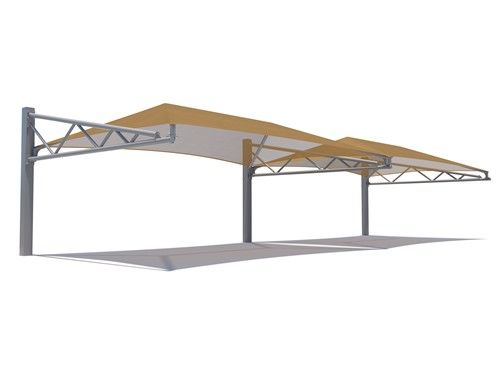 two tri truss cantilever shades thumbnail