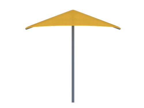 side view of two post hip shade thumbnail