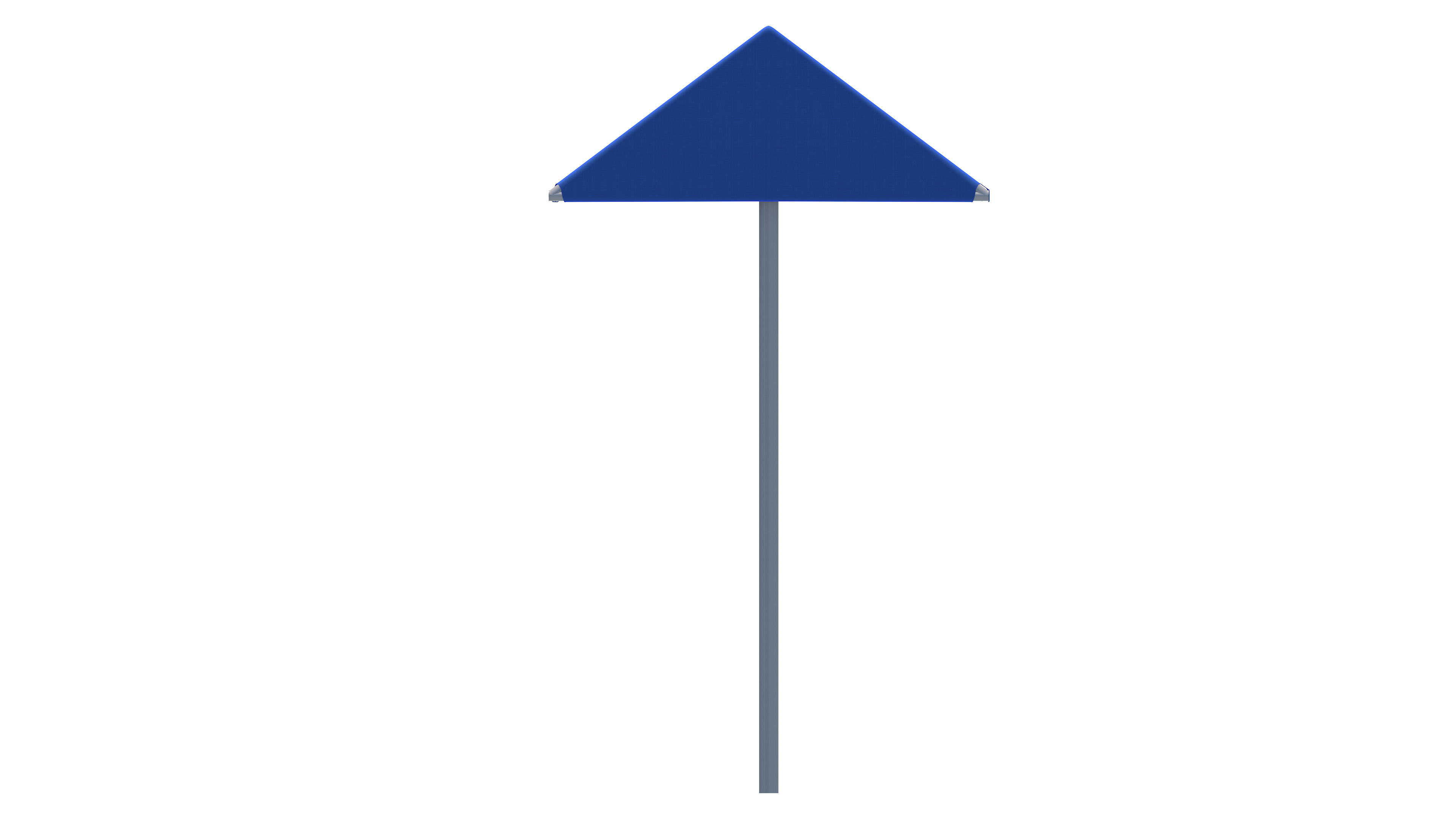 side of blue two post standon shade thumbnail