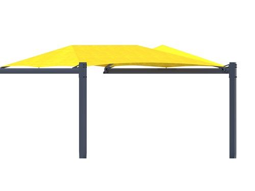 side view of wrap around cantilever shade thumbnail