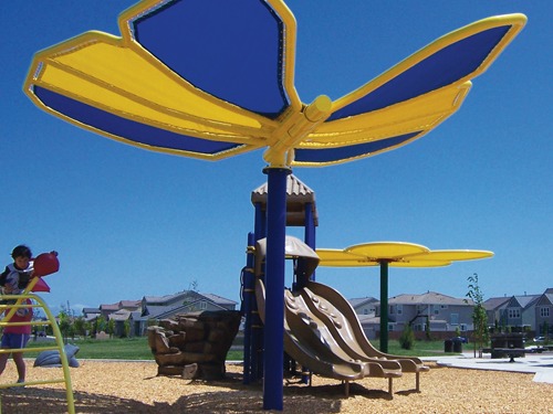 butterfly shade shade in park