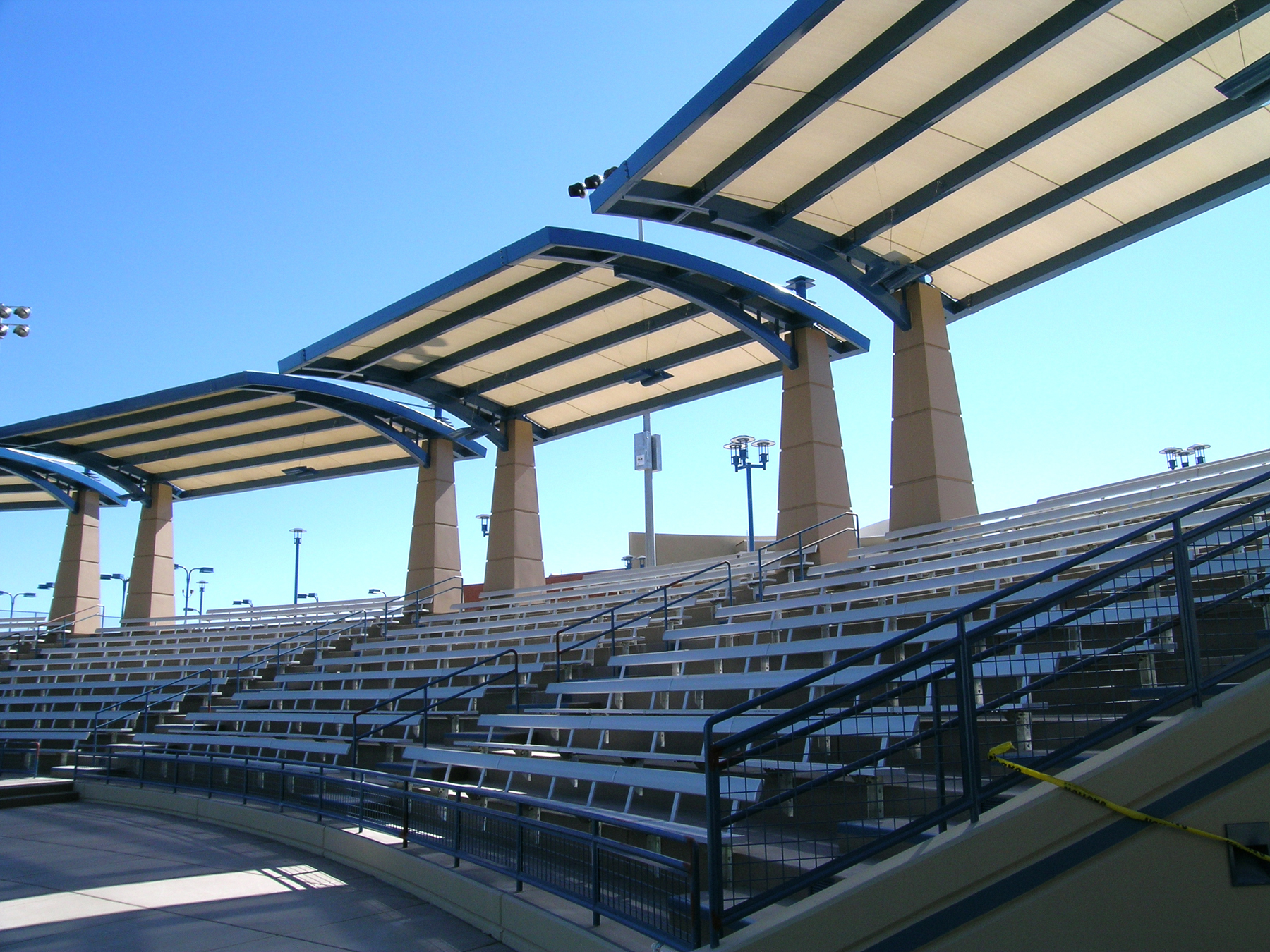 darling tennis center bleach shade structures