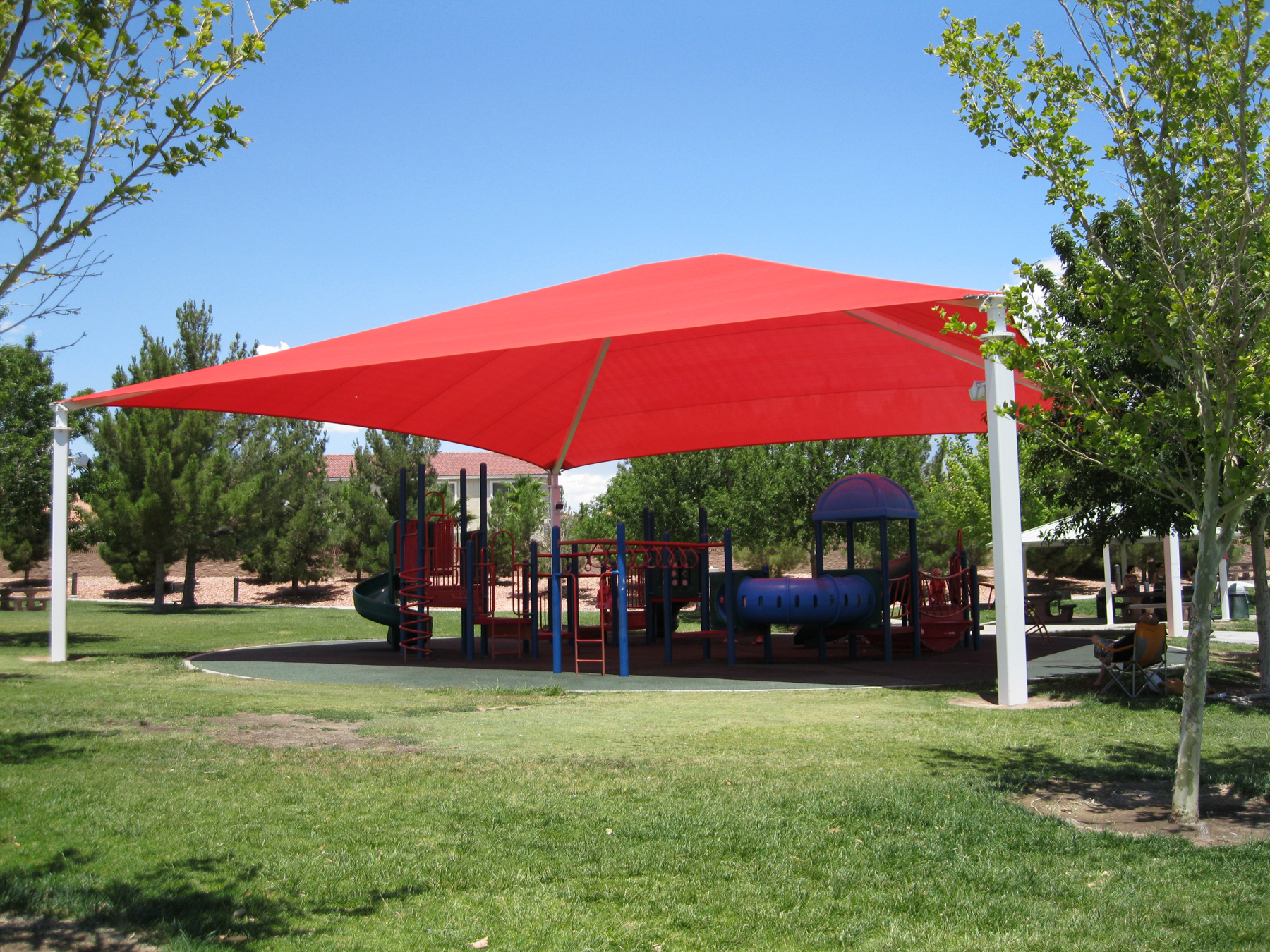 shade covering outdoor playground