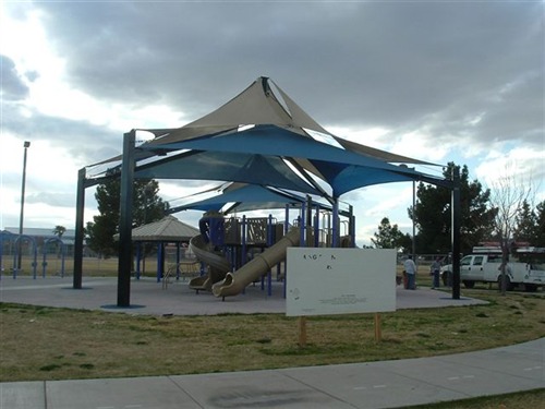 outdoor playground on cloudy day