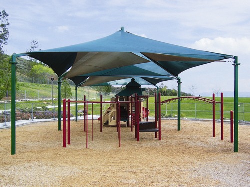 covered playground in park