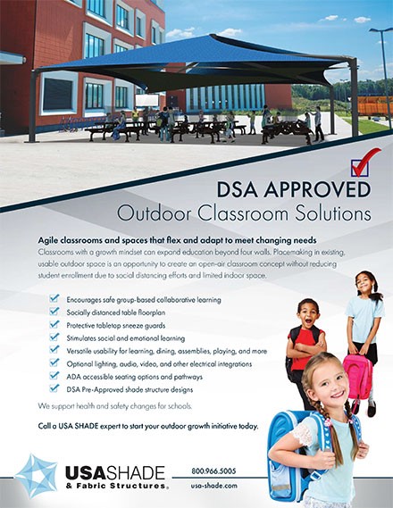 design for DSA Approved Outdoor Classroom Solutions Brochure