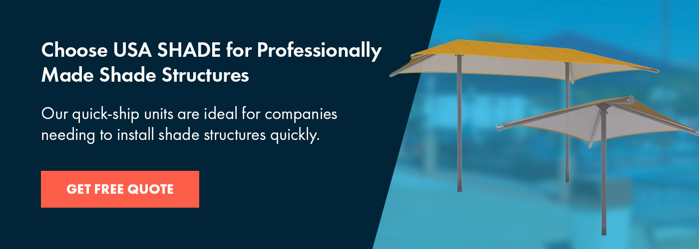 Choose USA SHADE for Professionally Made Shade Structures