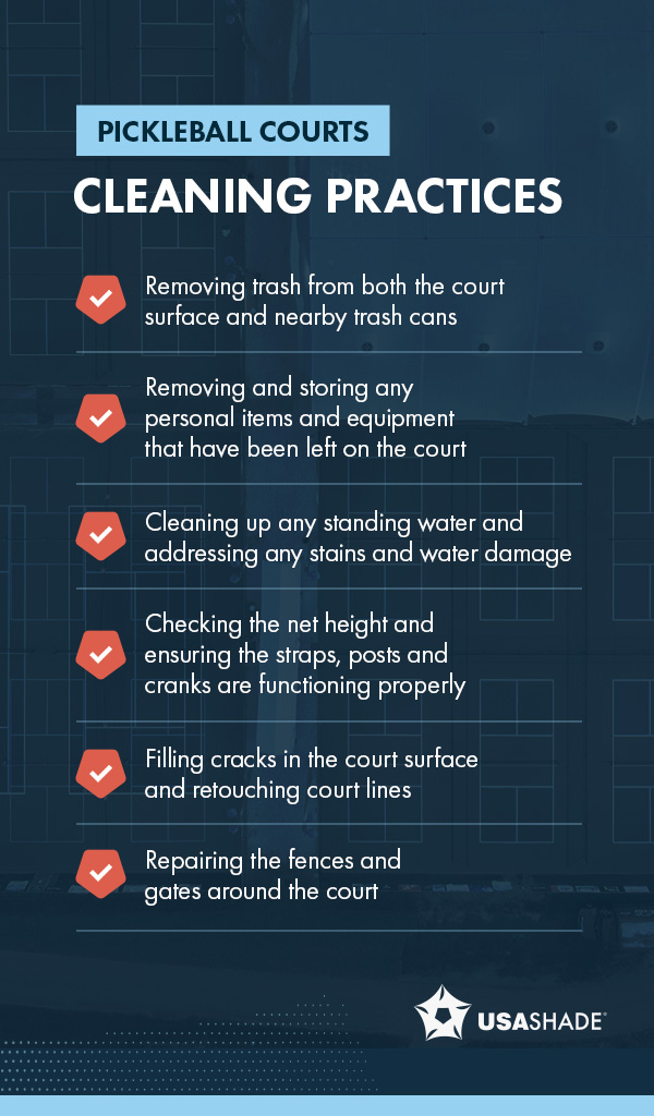 Pickleball Courts Cleaning Practices