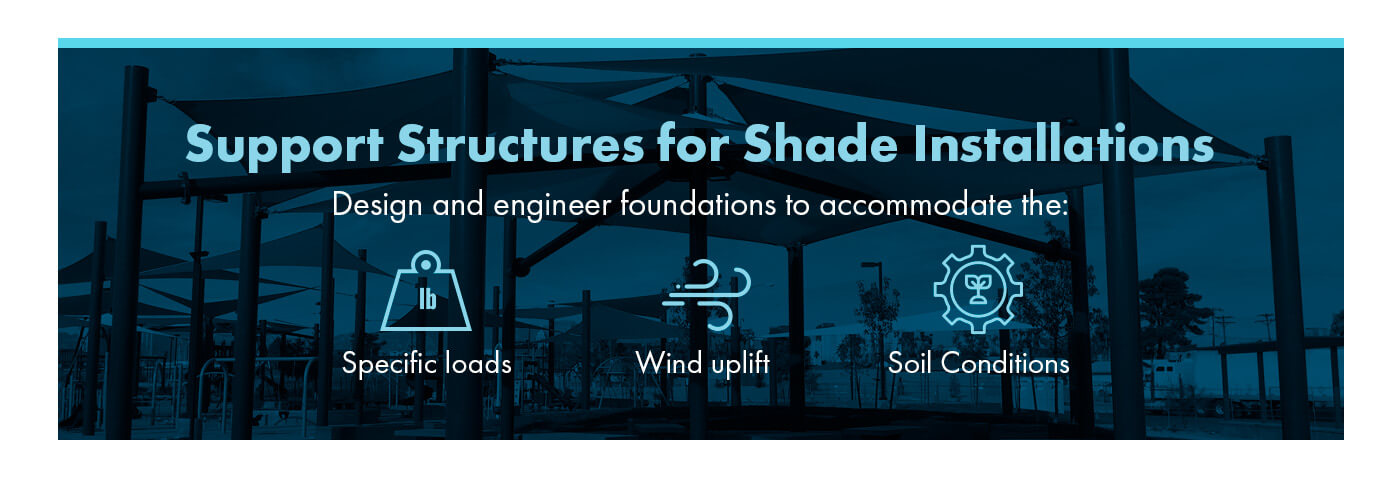 Support Structures for Shade Installations